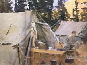 John Singer Sargent Camp at Lake O'Hara (mk18) oil on canvas